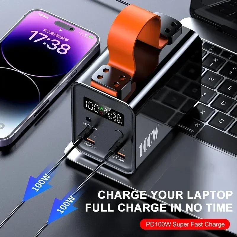 For Laptop 60000mAh 100W Porta - Power Banks ulasan dan harga