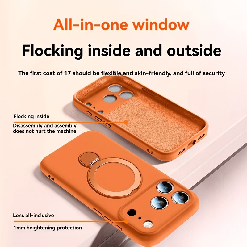 360 Magnetic Stand Liquid Sili - Liquid Silicone Magnetic Phone Case ulasan dan harga
