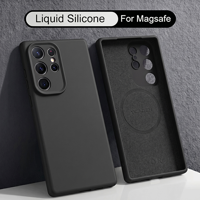 Soft Liquid Silicone Case For  - Liquid Silicone Magnetic Phone Case ulasan dan harga