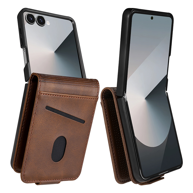 Leather Cards Solt Holder Wall - Leather Wallet Card Holder Phone Cover ulasan dan harga