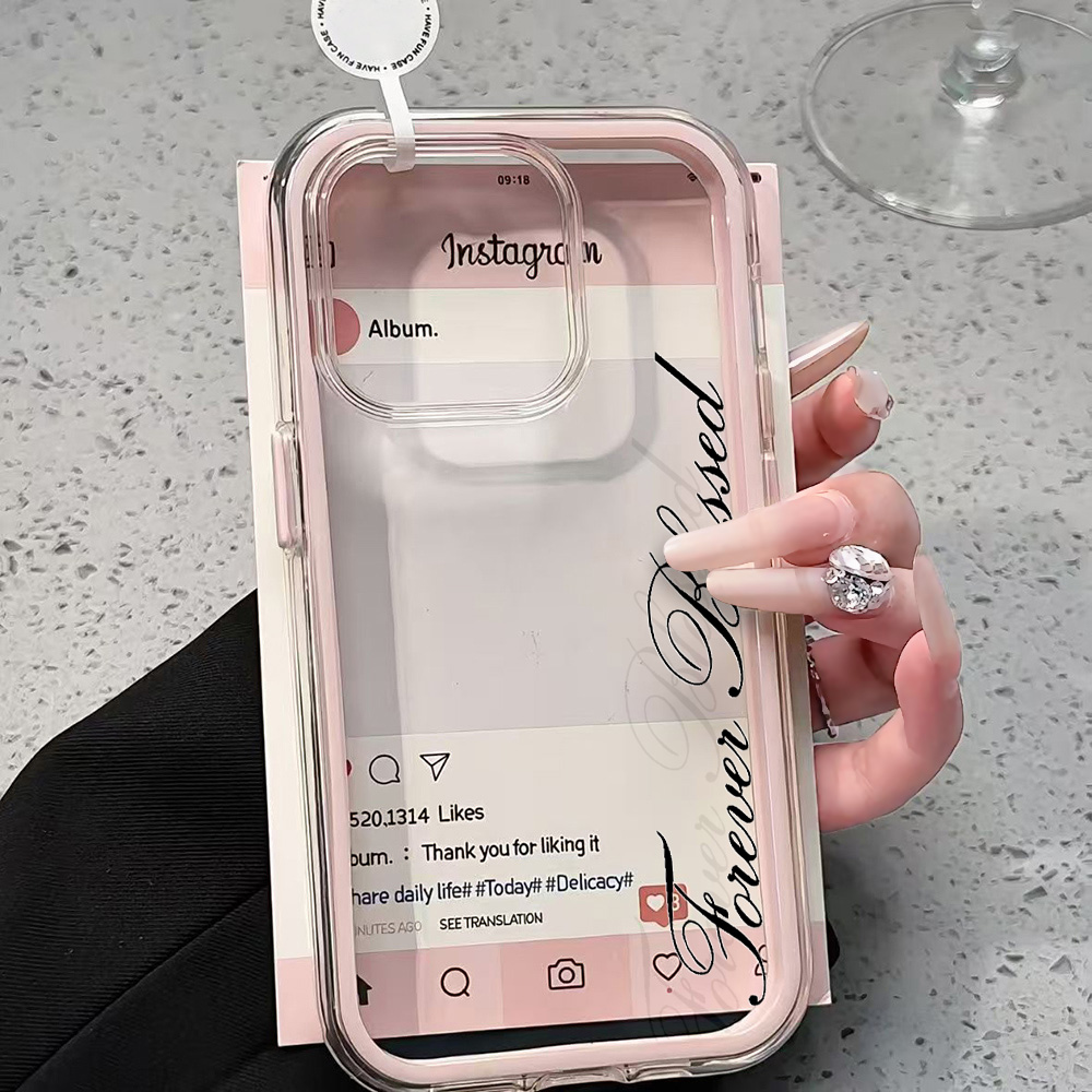 Forever Blessed Simple Clear P - Clear Shockproof Bumper Case ulasan dan harga