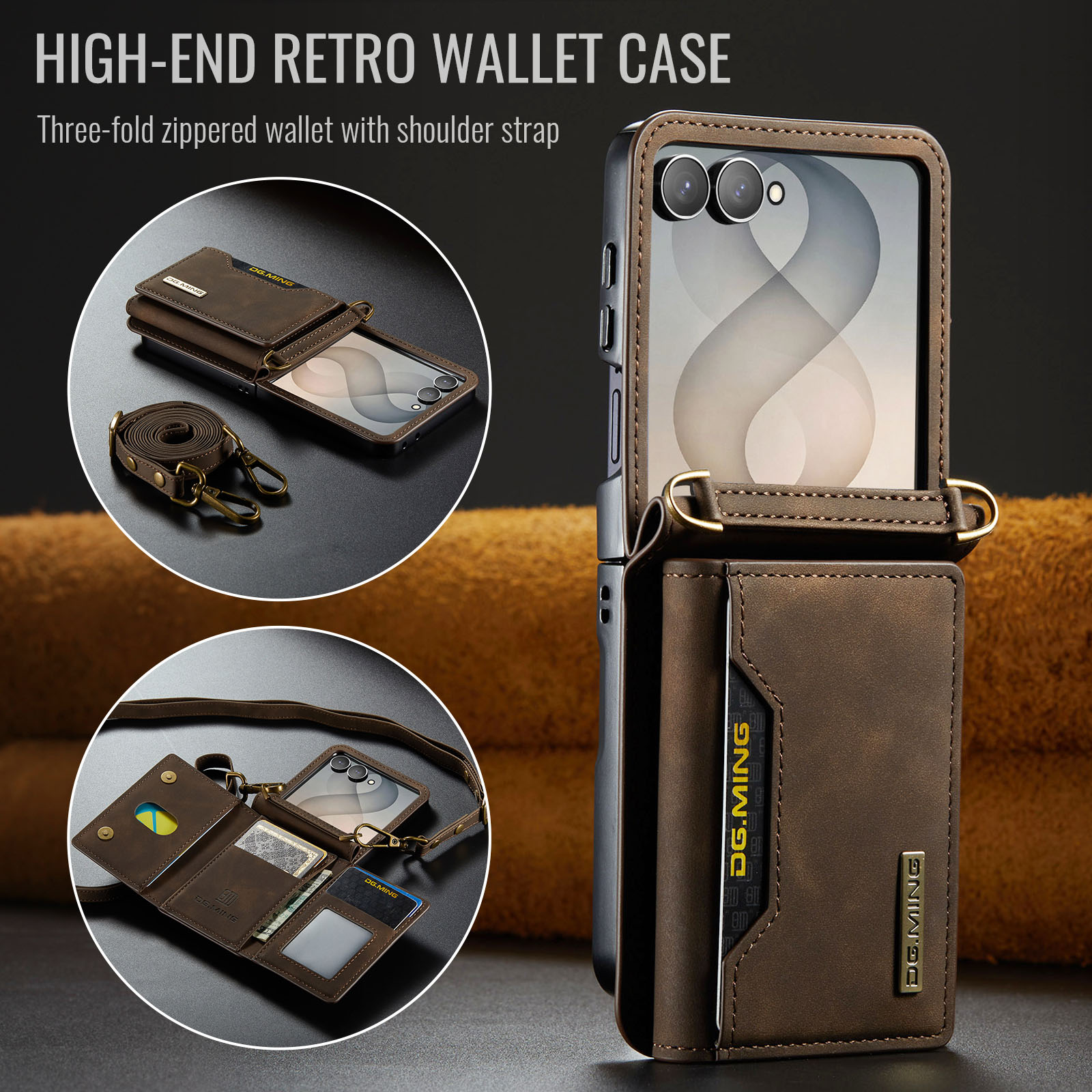 Crossbody Wallet Leather Phone - Leather Wallet Card Holder Phone Cover ulasan dan harga