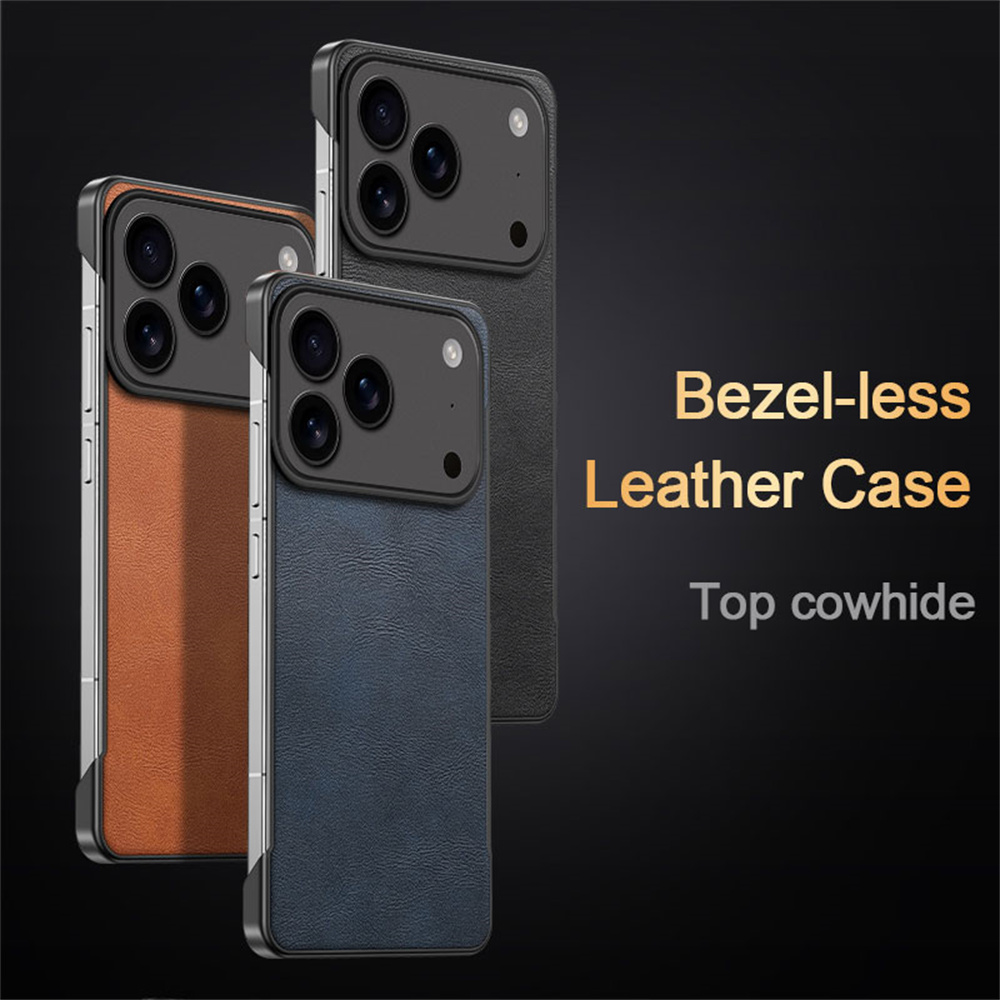 Classic Leather Ultra Thin PC  - Ultra Thin Frameless Phone Cover ulasan dan harga