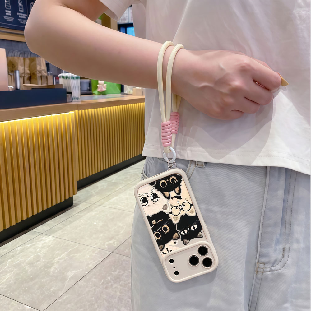 Shockproof Lanyard Cute Cartoo - Cute Cartoon Wrist Strap Silicone Case ulasan dan harga