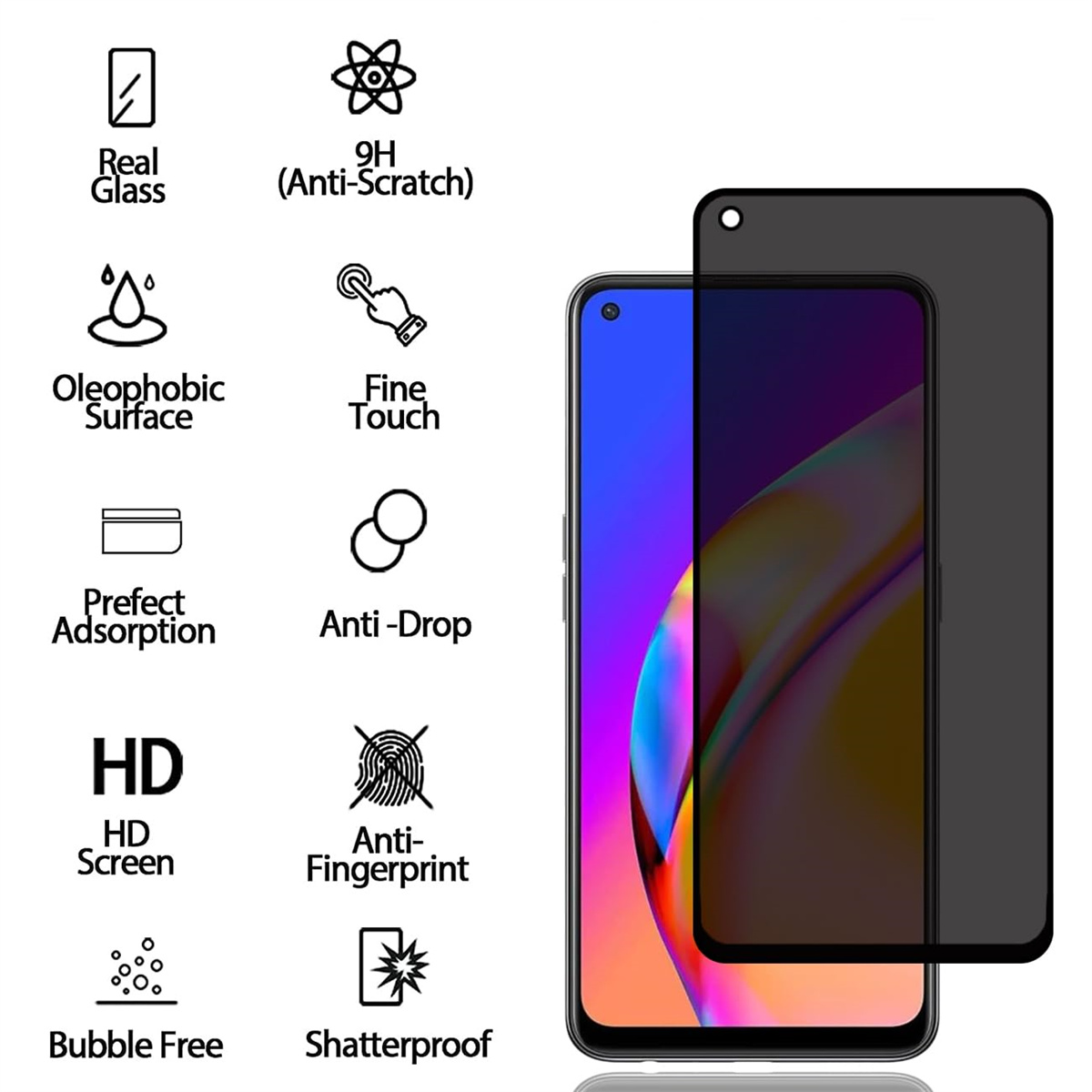 Anti Spy Screen Protector For  - Anti Spy Privacy Glass Case ulasan dan harga