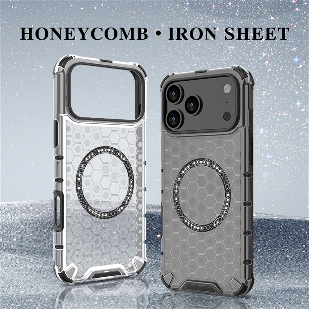 Luxury Clear Honeycomb Armour  - Clear Shockproof Bumper Case ulasan dan harga