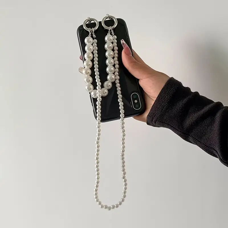 Double Pearl Woven Mobile Phon - Crossbody Lanyard Neck Strap Case ulasan dan harga