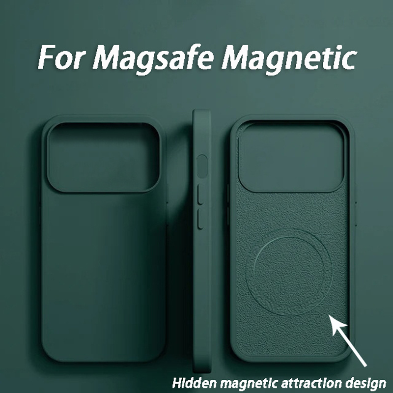 Luxury For Magsafe Wireless Ch - Liquid Silicone Magnetic Phone Case ulasan dan harga