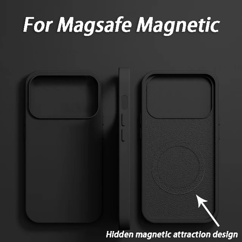 Luxury For Magsafe Wireless Ch - Liquid Silicone Magnetic Phone Case ulasan dan harga