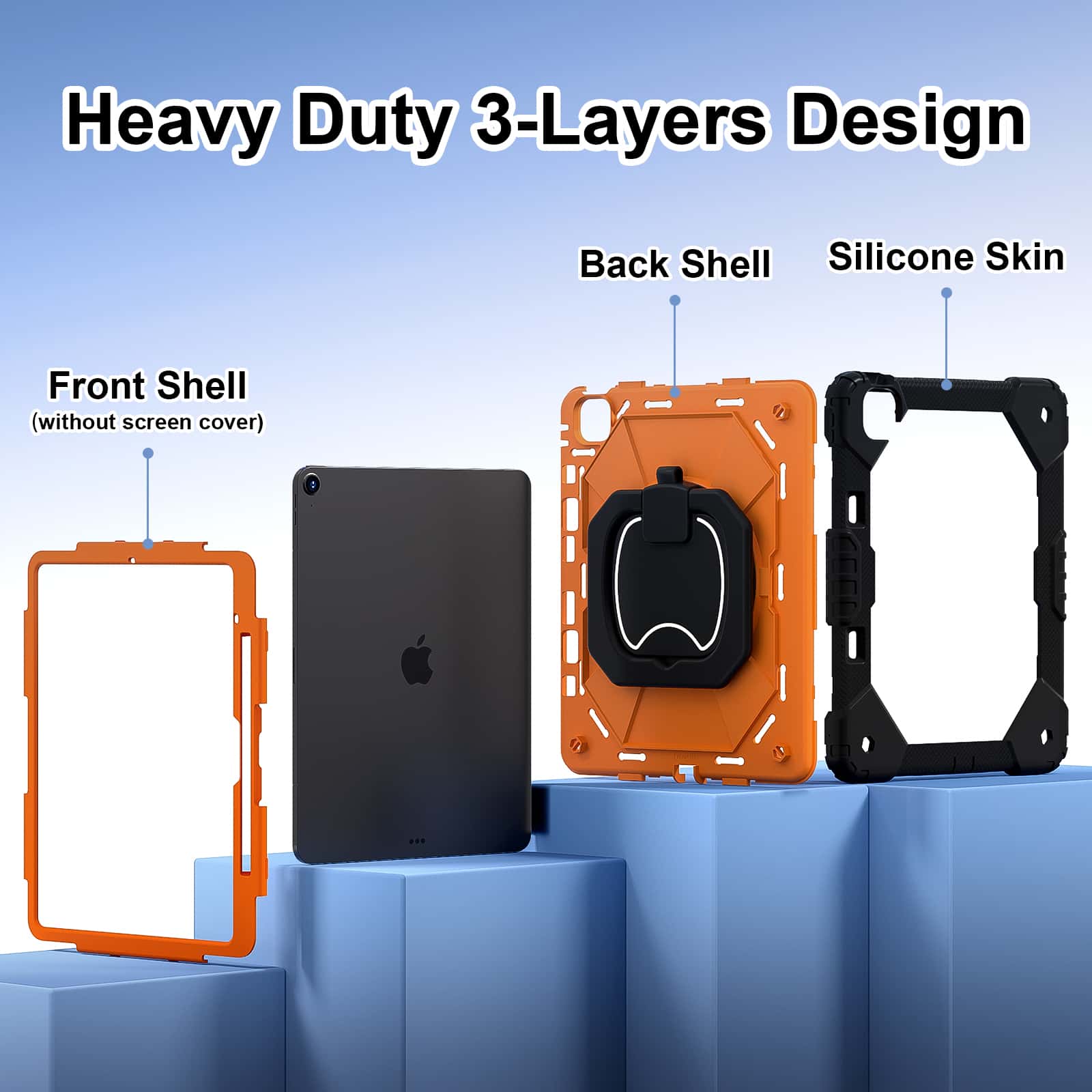 For iPad Pro 13 M5 Air 13 M4 M - Heavy Duty 360 Full Body Protective Case ulasan dan harga