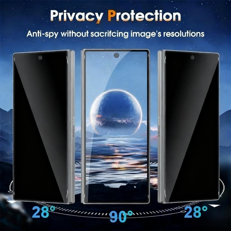 4Pcs Privacy Glass for Samsung - Anti Spy Privacy Glass Case ulasan dan harga
